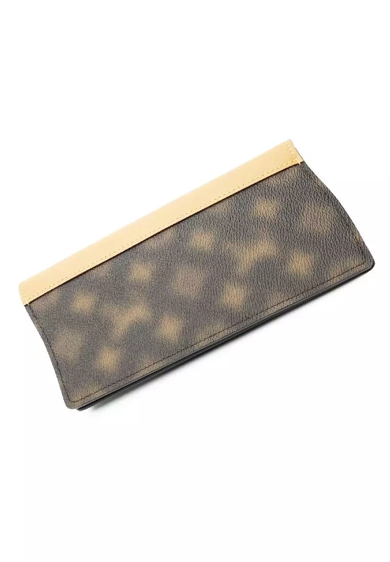 Louis Vuitton Slender Wallet Blurry Monogram Brown in Coated