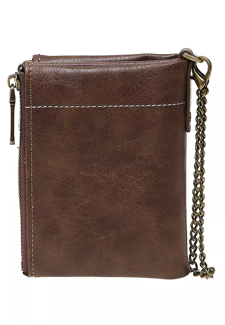 Dompet Pria Model Lipat Casual Wallet Staylish Design Many Slot Material Leather Kulit ORIGINAL