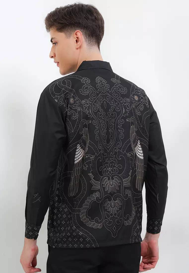 Yudhistira Kemeja Batik Exclusive Premium Pria Casual Modern Lengan Panjang