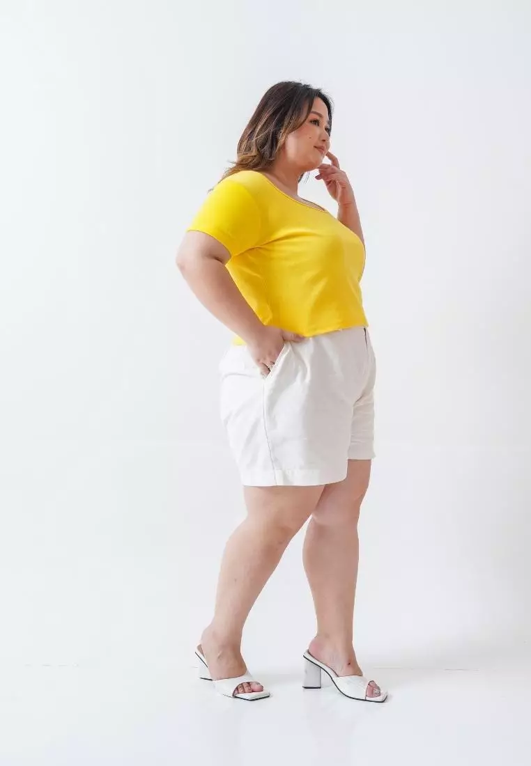 plus size marcia crop top sunny