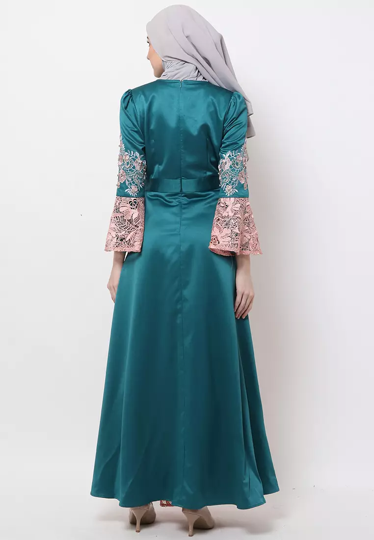 Bibiq Gamis Brokat Satin
