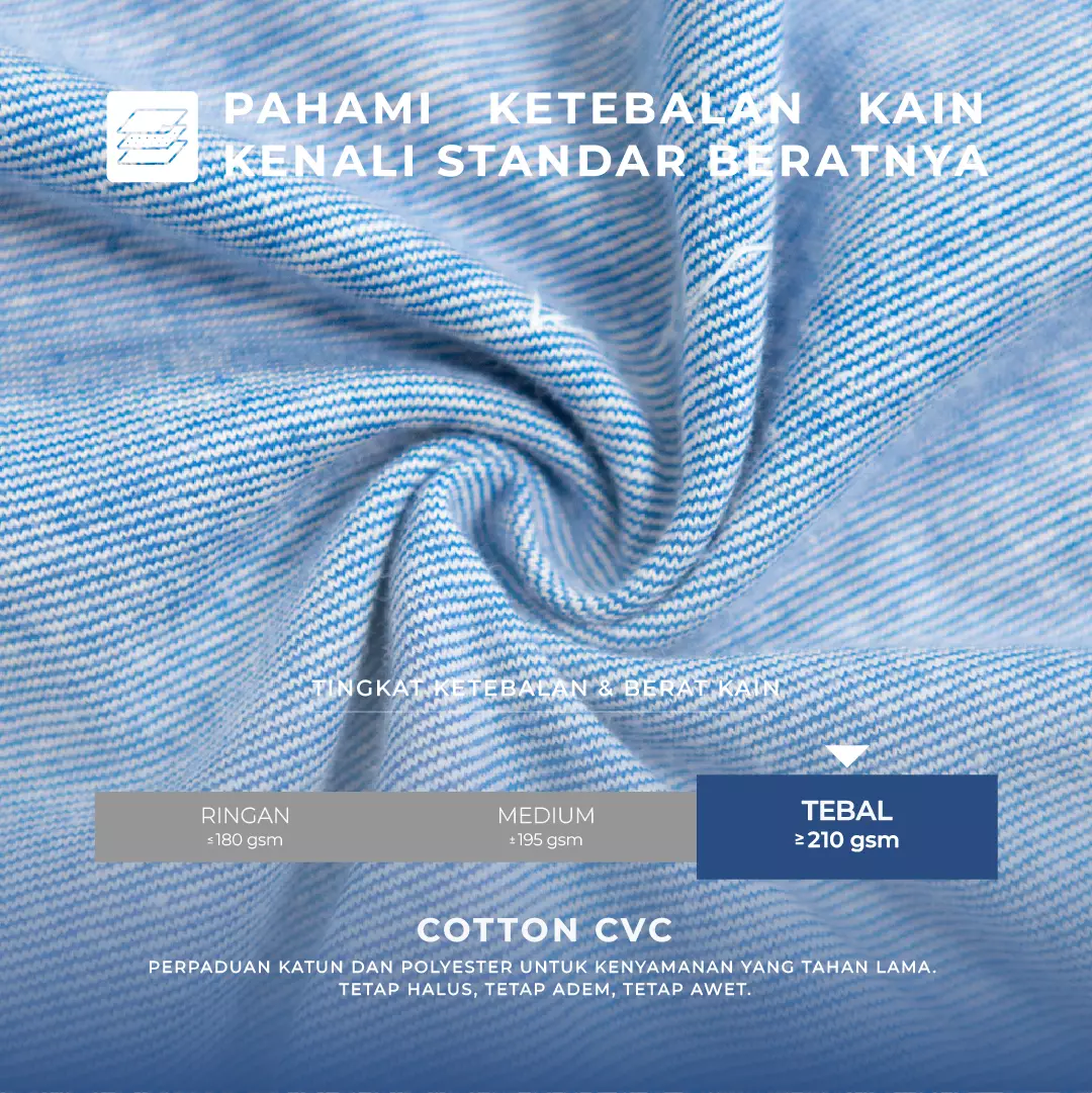 Kale Arthur Blue/ T-Shirt Polos Pria Lengan Pendek / Unisex Casual