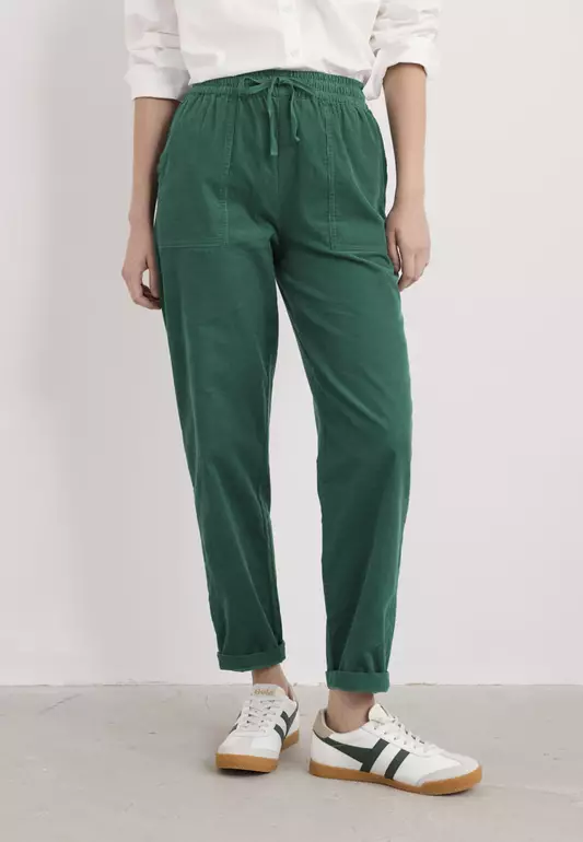 Seasalt Cornwall Green Dayby Trousers