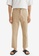 H&M beige Slim Fit Cropped Cotton Chinos 039EBAAD588F4AGS_1