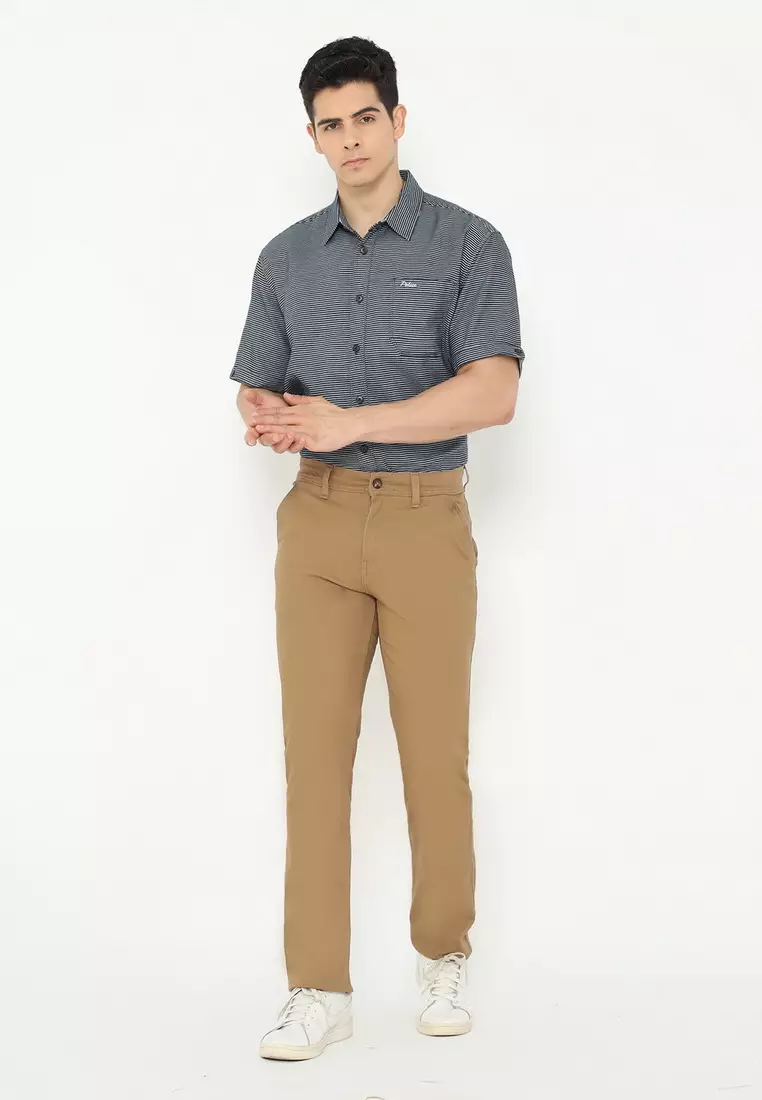 RBJ Celana Chino Panjang Cotton Premium Regular Fit Pria