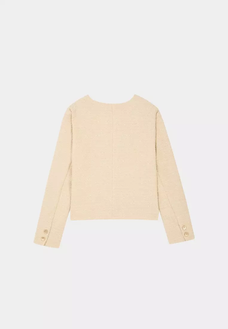 Blanched Almond Tweed Jacket