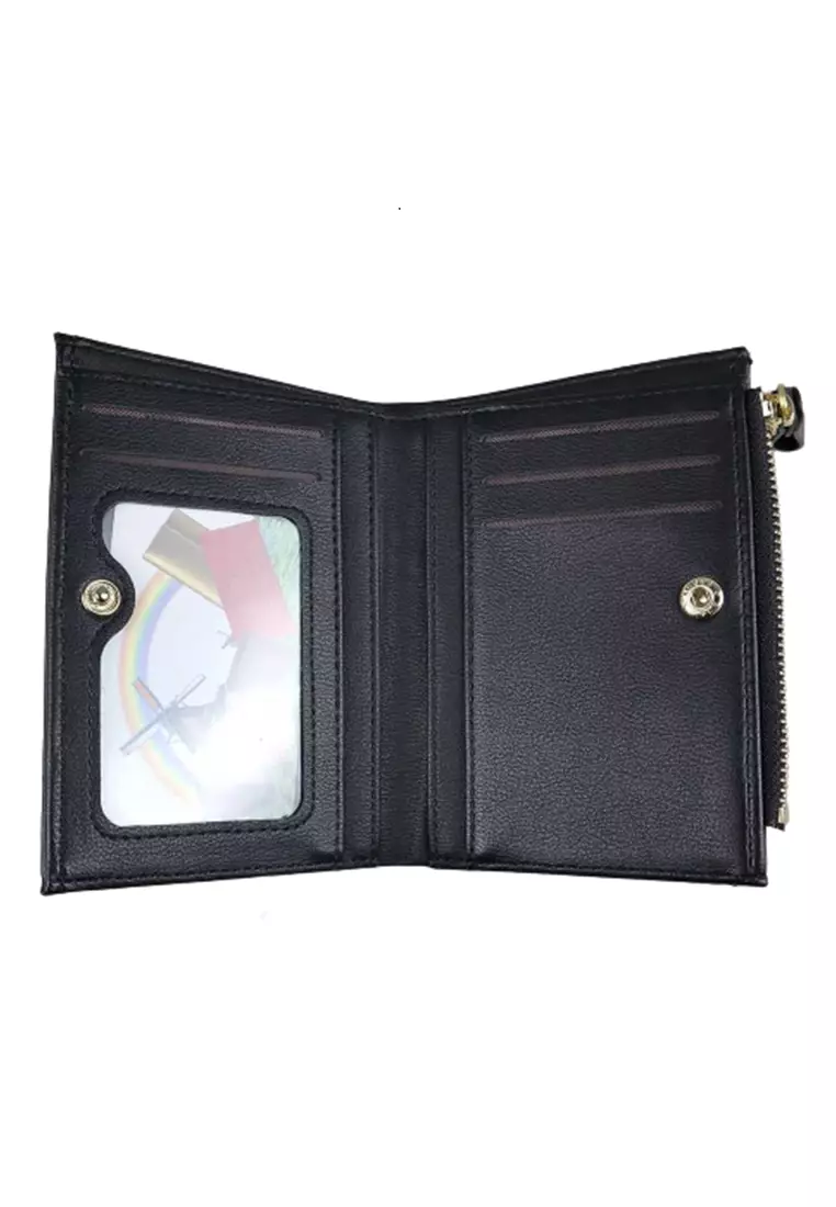 Seen Wallet Wanita Casual Design Elegan Fashion Many Slot Material Leather ORIGINAL - Black