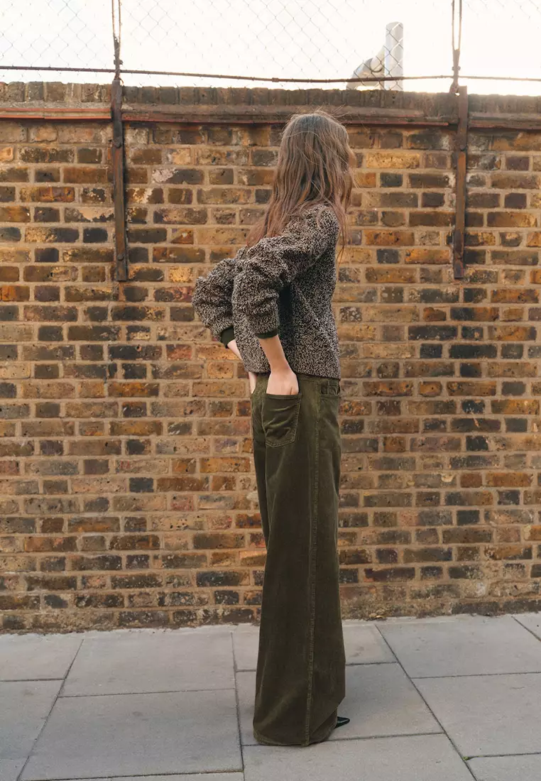 Wide-Leg Corduroy Jeans