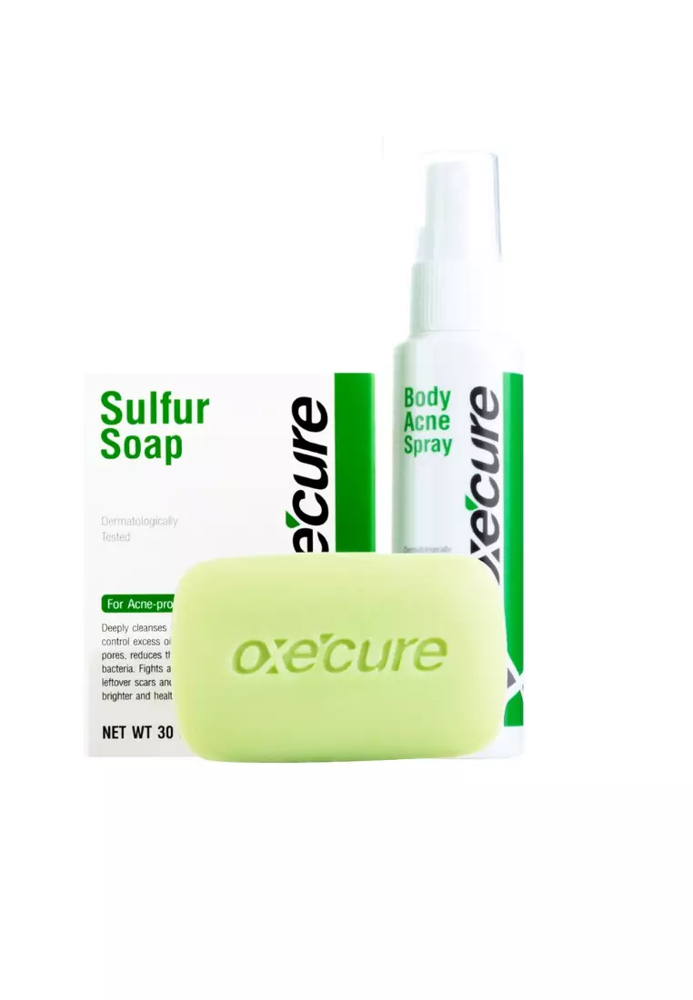 Buy Oxecure Alden's Top Picks Body Acne Control Duo (sulfur Soap And