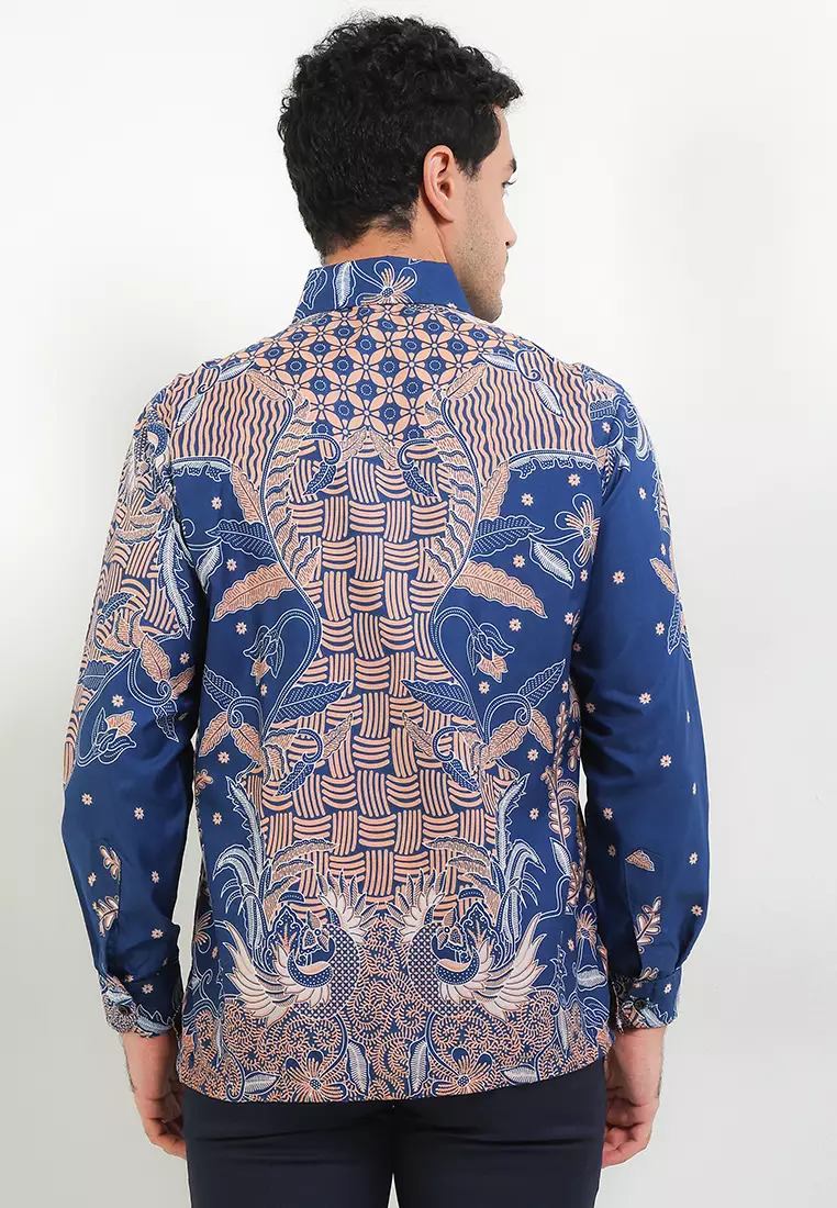 Patibrata Kemeja Batik Exclusive Premium Pria Casual Modern Lengan Panjang