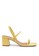 London Rag yellow Square Toe Slingback Block Heeled Sandal berwarna Kuning 4D322SH14EFF80GS_1