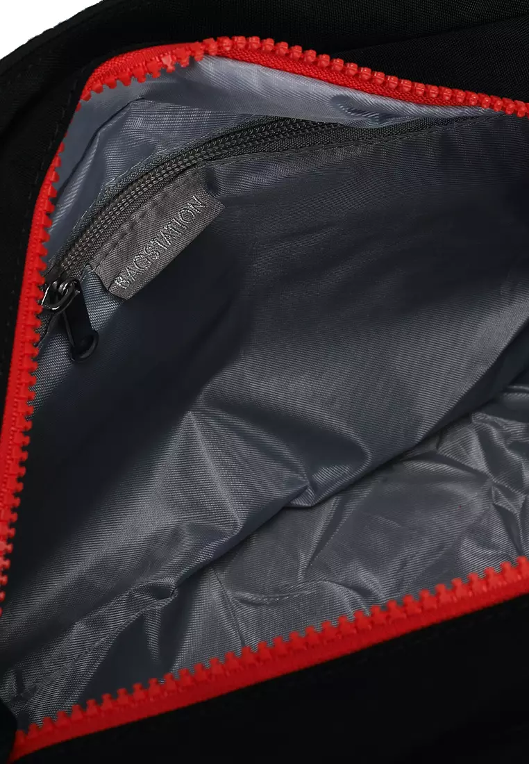 Colour Block Nylon Convertible Shoulder Bag