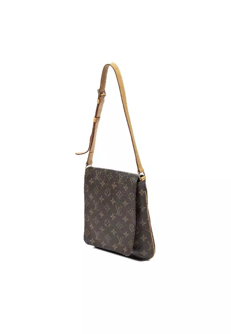 Louis Vuitton Musette Salsa Grey Canvas Shoulder Bag (Pre-Owned)