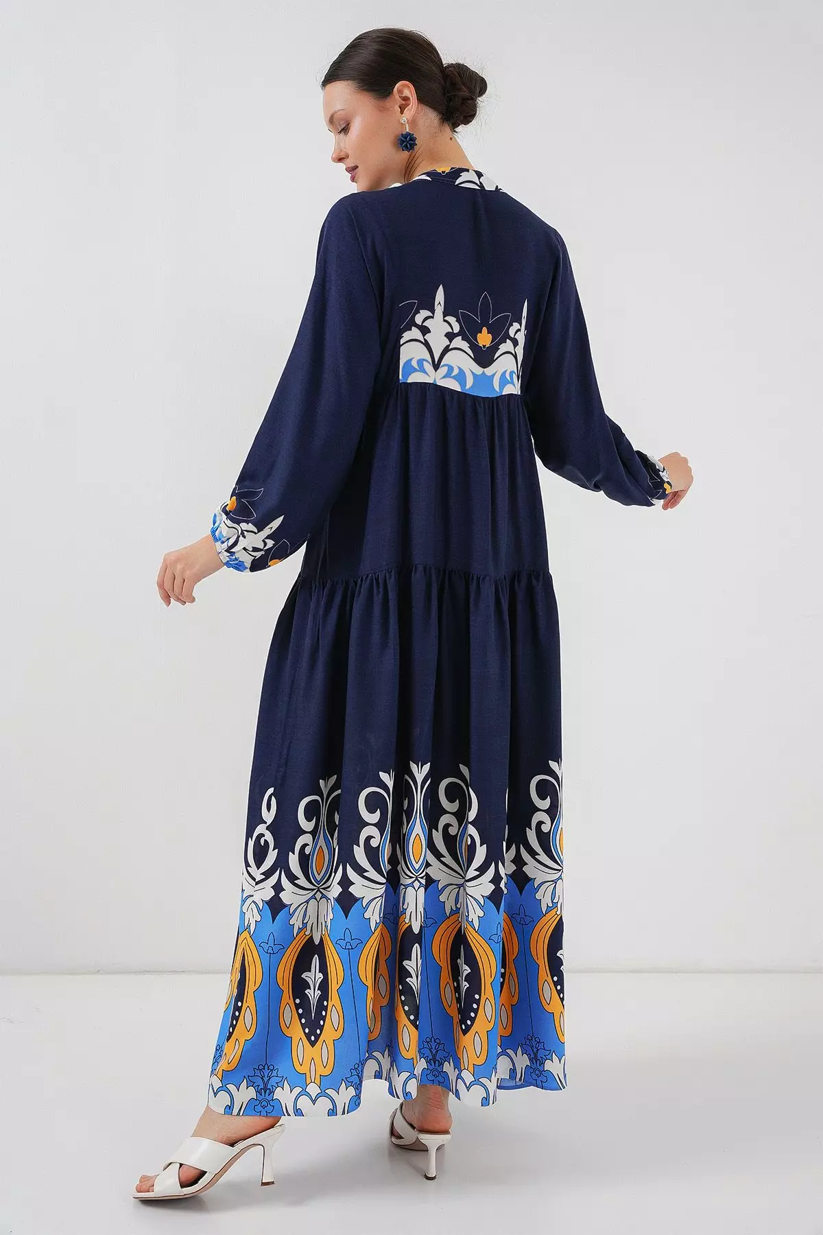 Patterned Modest Dress