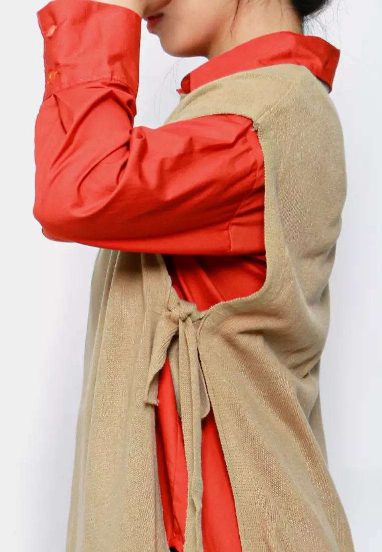 AUDRINA Side Ribbon Vest