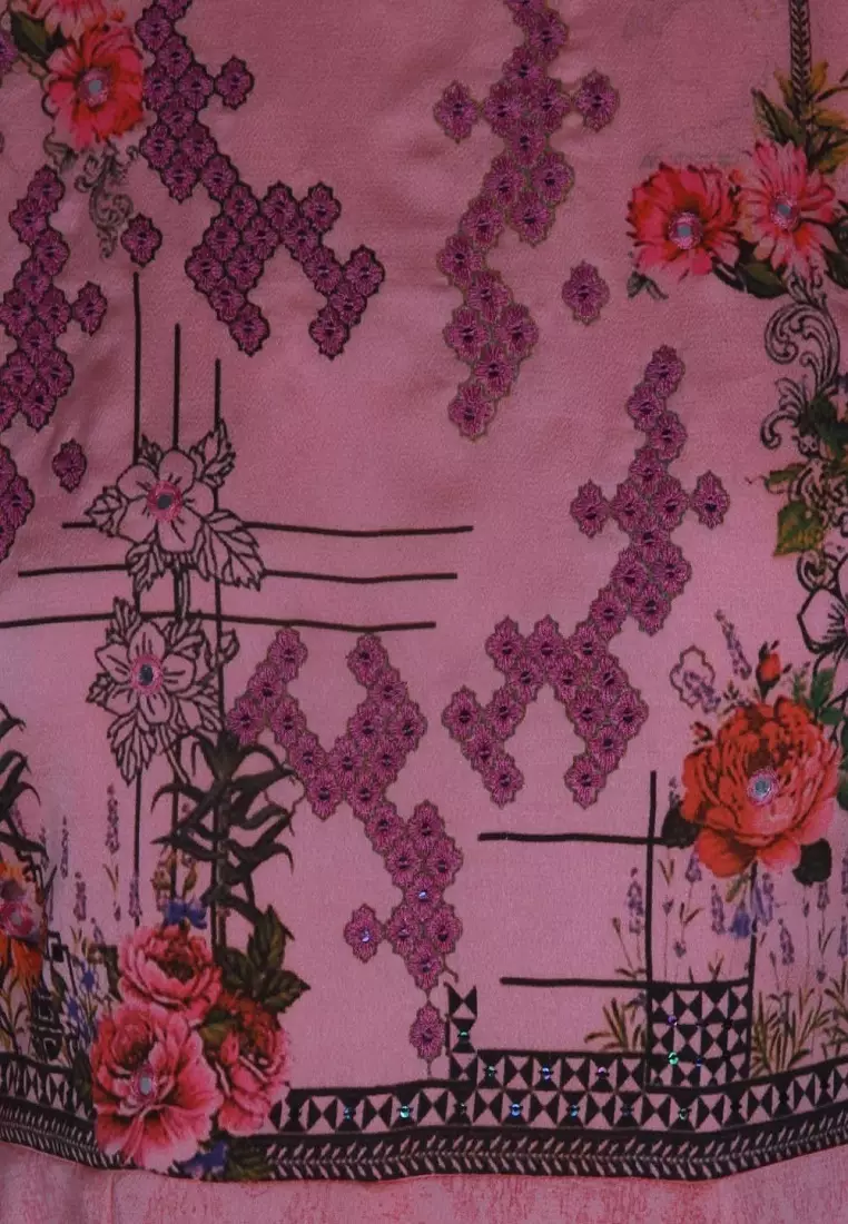Le Reve Pink Crepe Tent-style Tunic