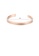 Glamorousky silver Fashion Simple Plated Rose Gold Geometric Round 316L Stainless Steel Open Bangle 052E1AC3266F5CGS_2