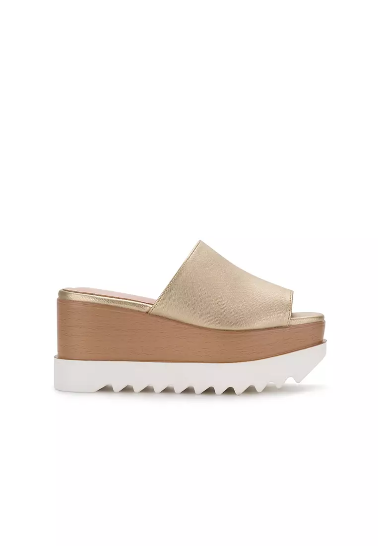 Discount on Nose  shoes - SKU: CASUAL PLATFORM WEDGE HEEL SLIDE