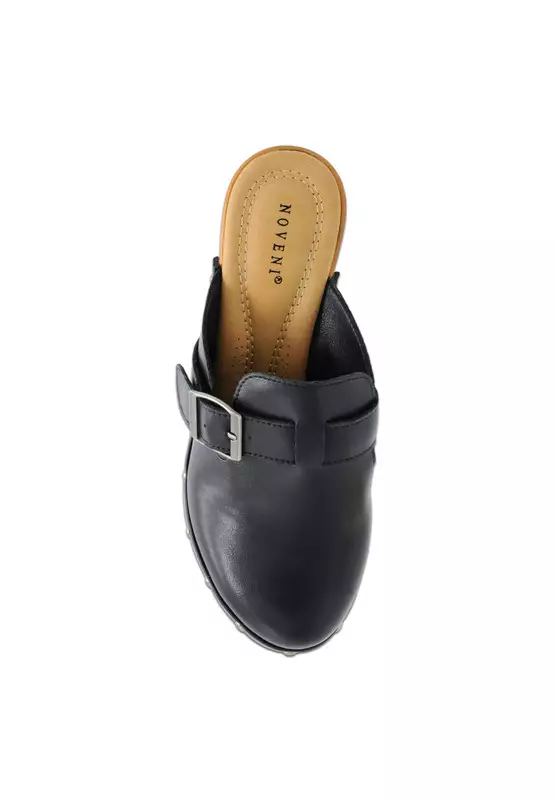 Solid Tone Wooden Casual Heels