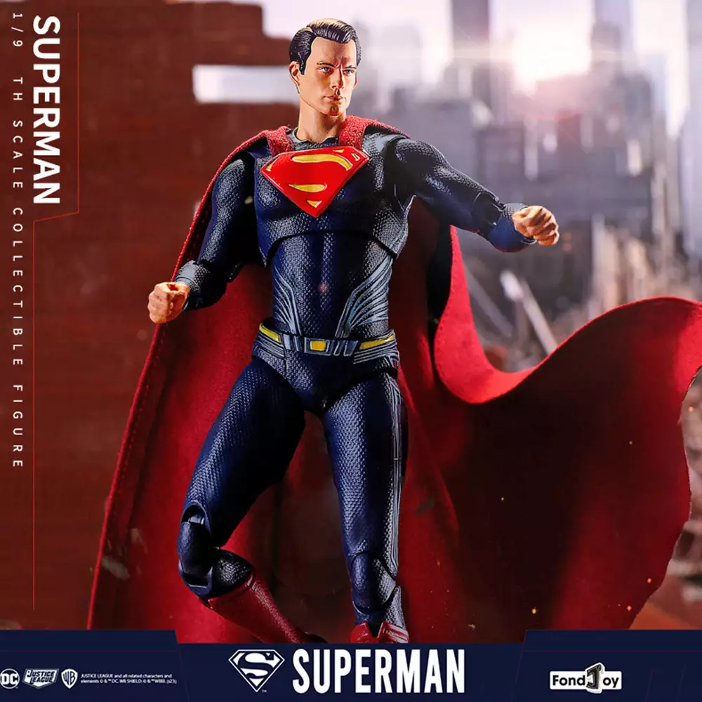 TOP GEAR FONDJOY ACTION FIGURE SUPERMAN W1 19 CM - BIRU/MERAH