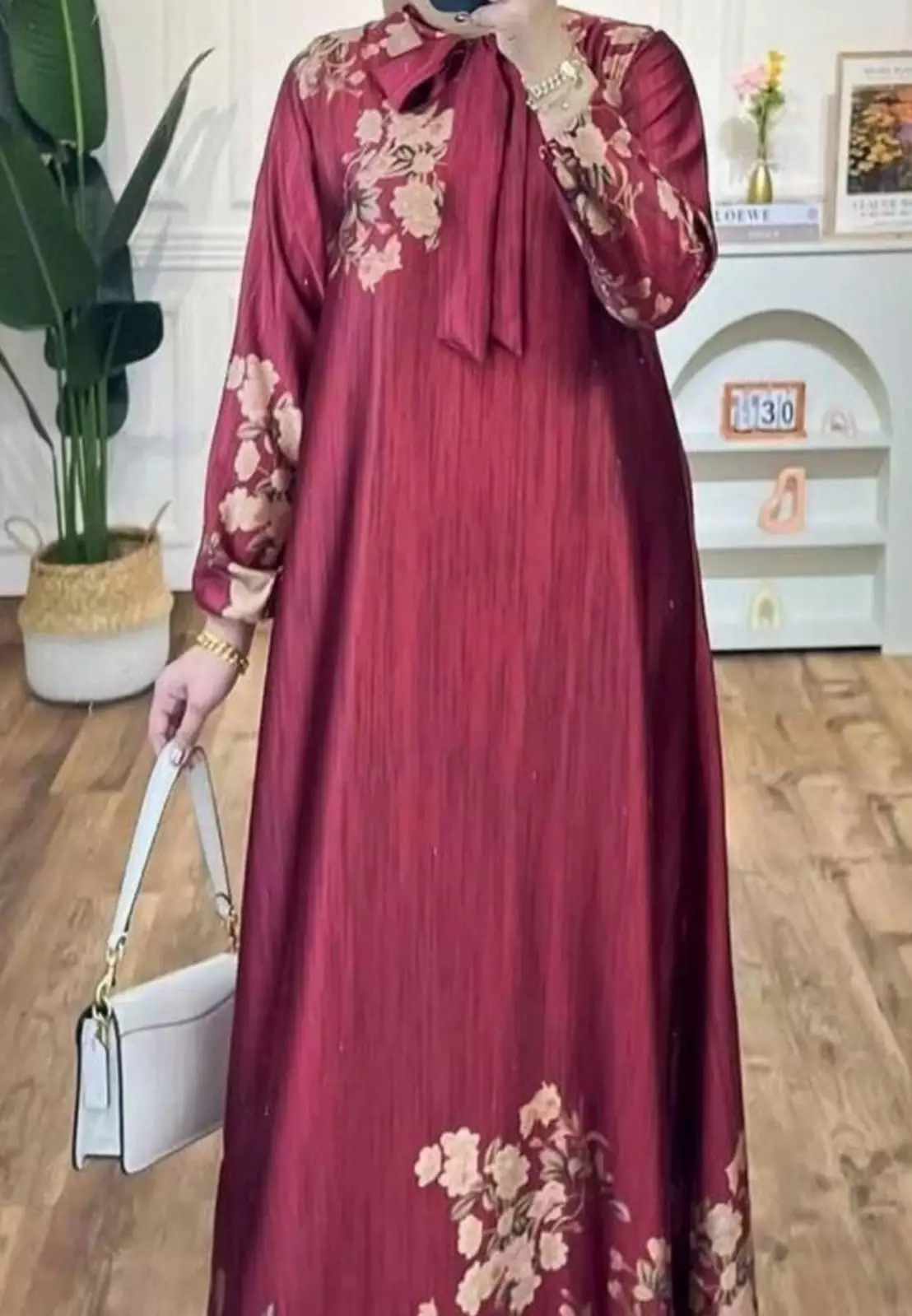 Vilona Maron Dress Party | Long Dress | Gamis Modern Premium MYA