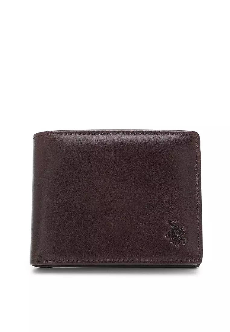 Buy Swiss Polo Genuine Leather RFID Short Wallet Brown Online