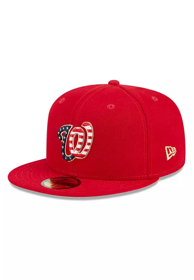 New Era Men's Washington Nationals 59Fifty Game Red Authentic Hat