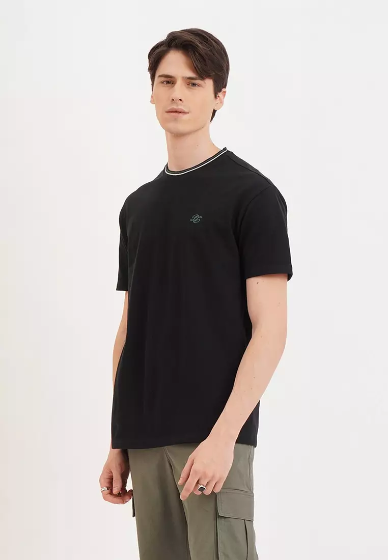 Penshoppe plain top black shirt