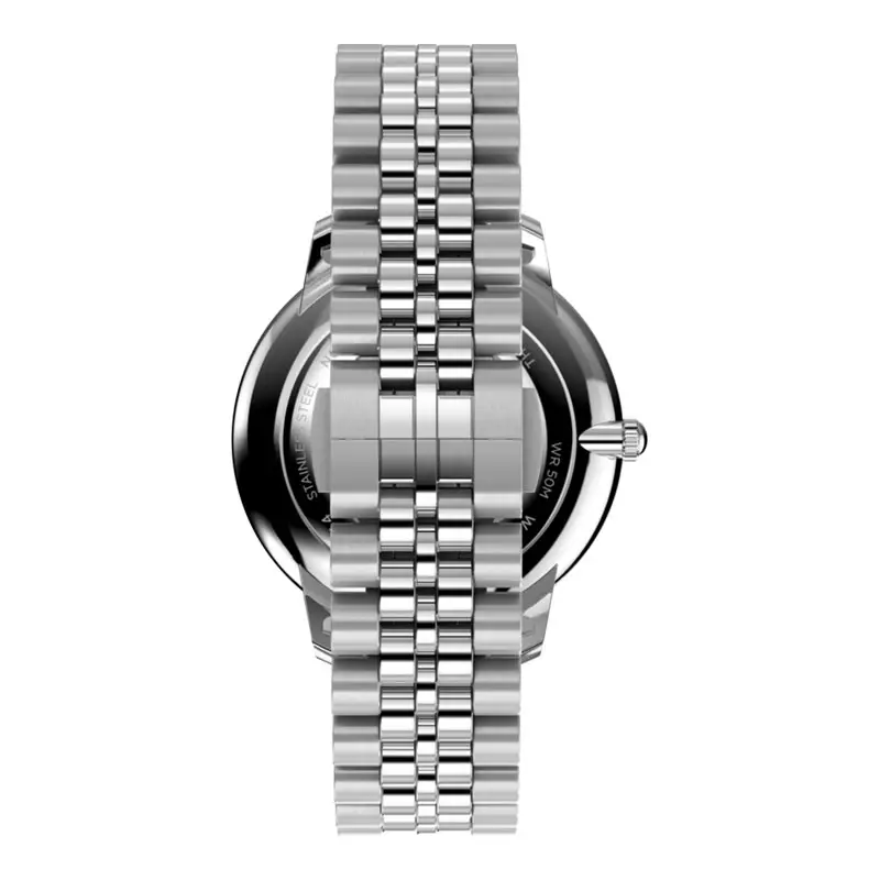 Jam Tangan Pria Timex Waterbury TW2Y23300 Metropolitan Sub-Second Black Dial Stainless Steel Strap