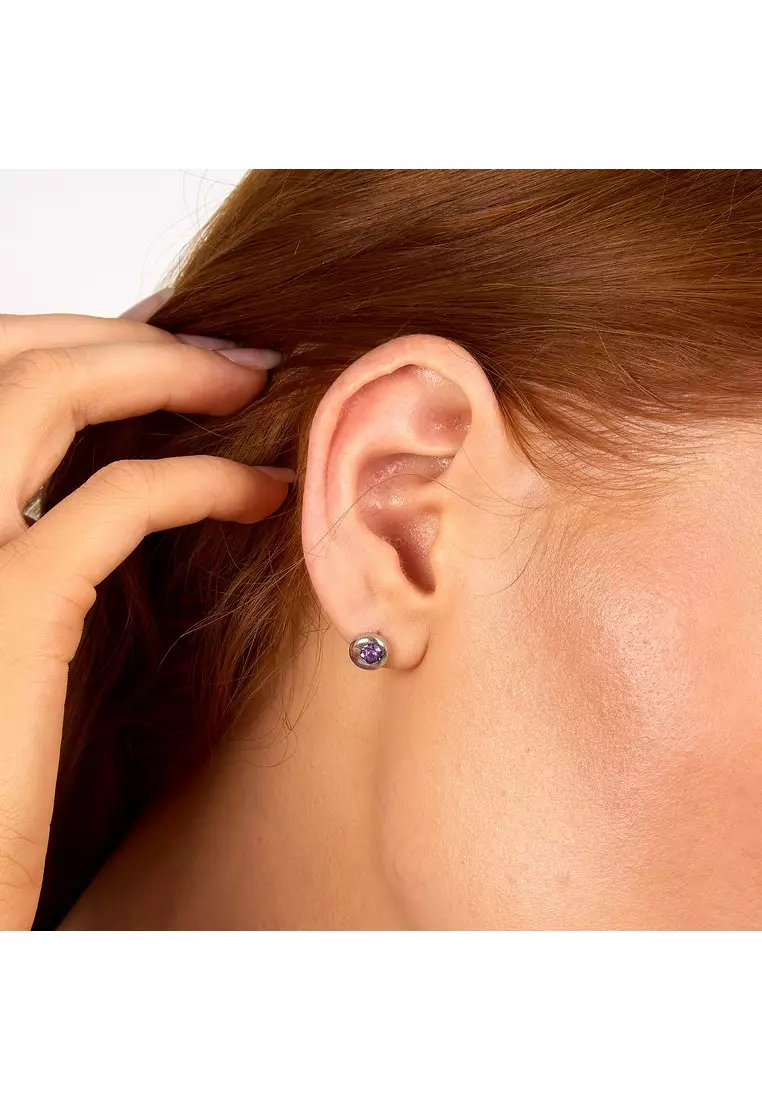 MORELLATO TESORI ETERNI Violet and Silver Earrings SAXN20