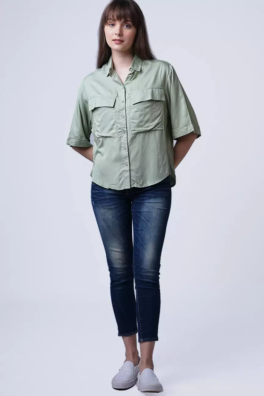 Kemeja Wanita Acadia Sage