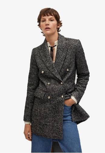 Tweed wrap coat Clearance