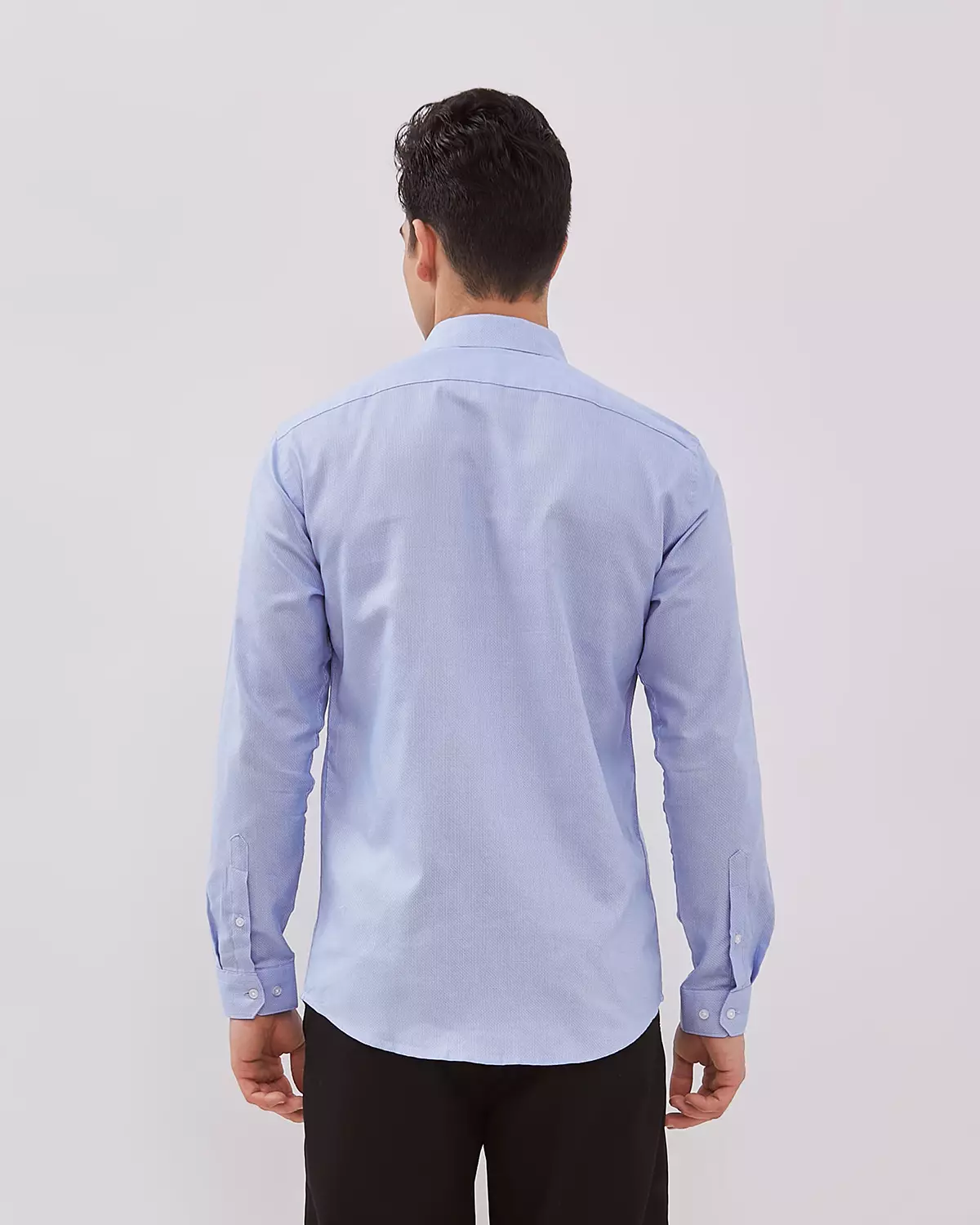 MEN'S BLUE LONG SLEEVE SHIRT