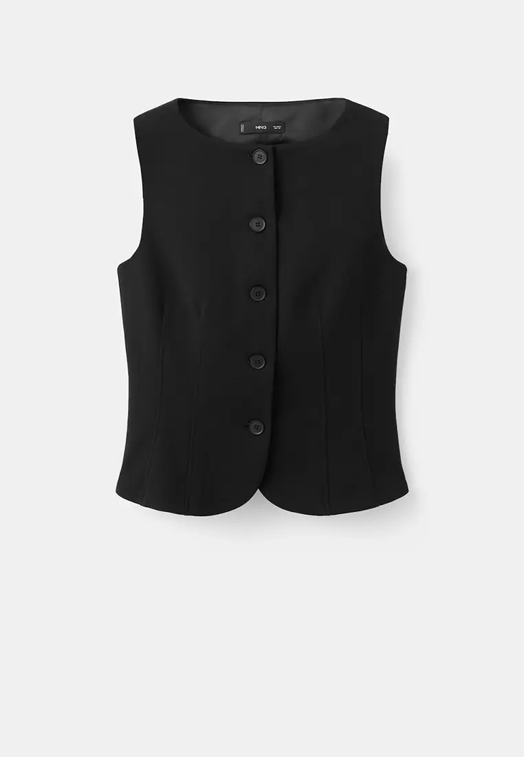Suit Waistcoat With Buttons