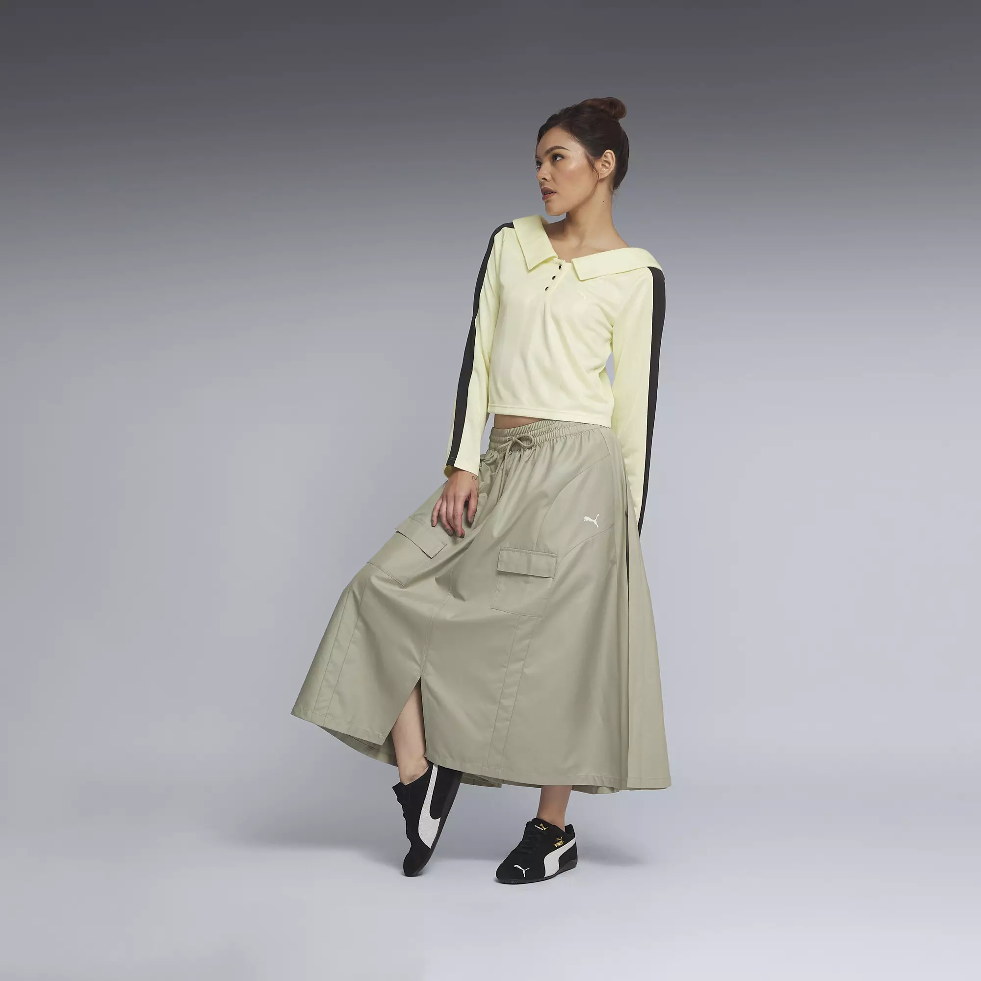 PUMA T7 Wide Neck Long Sleeve Polo Women