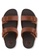 Fitflop brown FitFlop GOGH MOC Men's Leather Sandals - Dark Tan (L05-277) BC28FSHE97461BGS_3