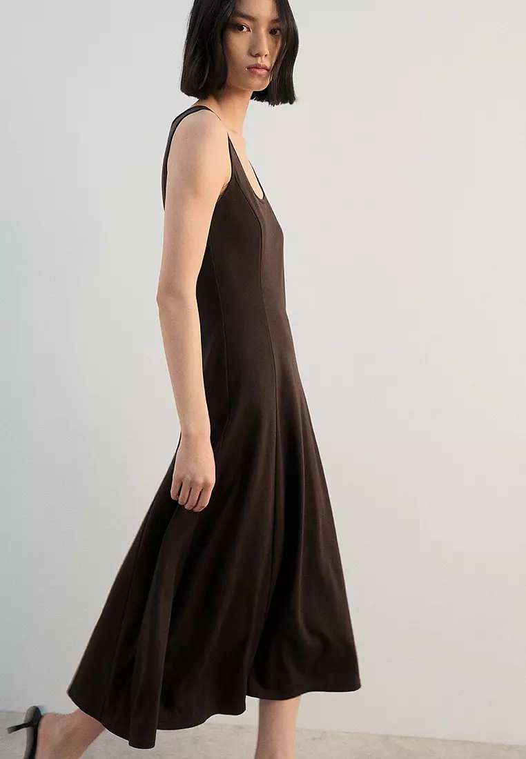 Flared Midi-Dress