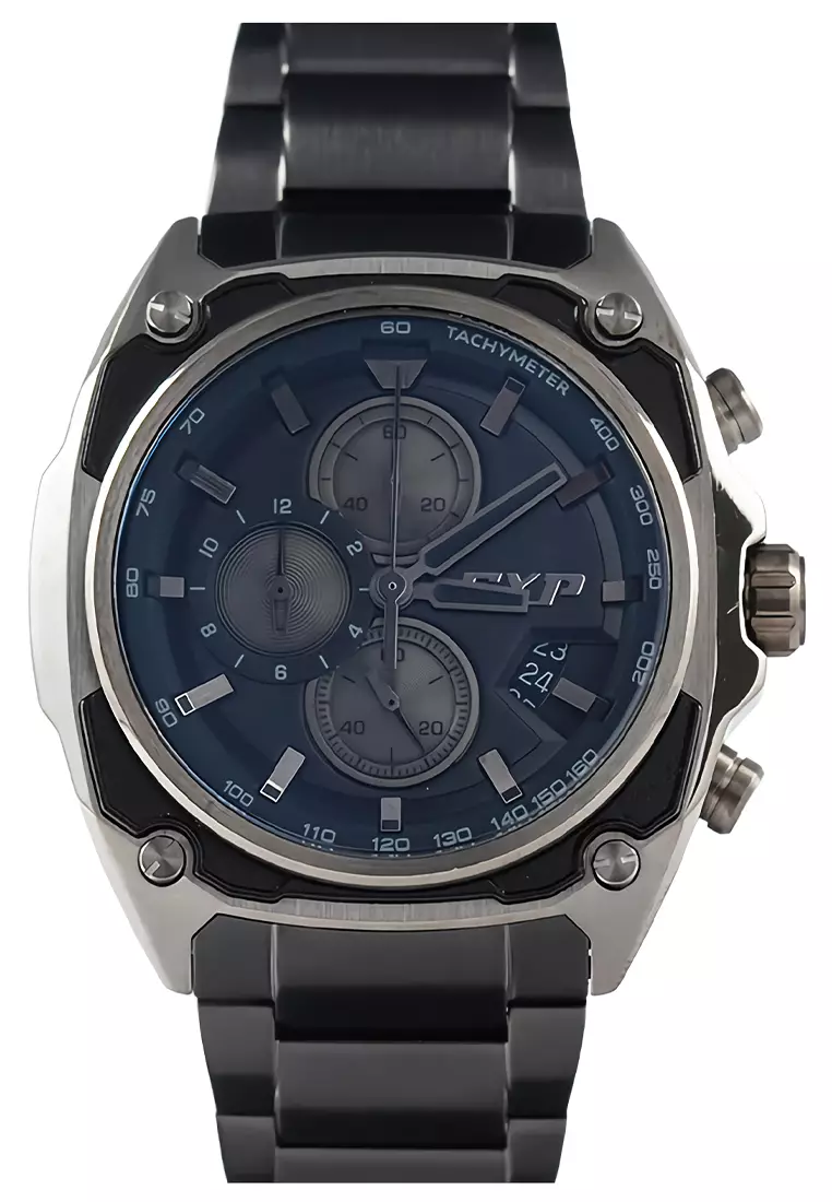 Expedition EXP - Jam Tangan Chronograph Pria - Black - Stainless Steel - 6835 MCBEPBA
