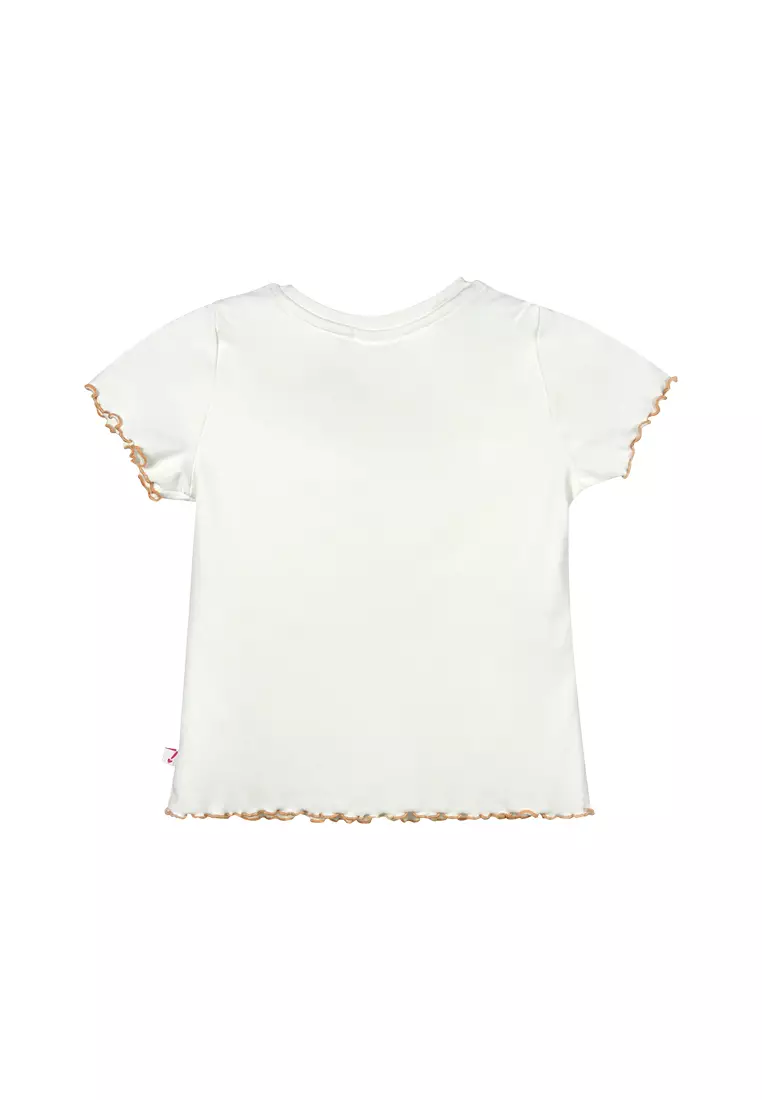Buy Barbie Girls Silhouette Lettuce Hem Graphic T-shirt 2024 Online ...