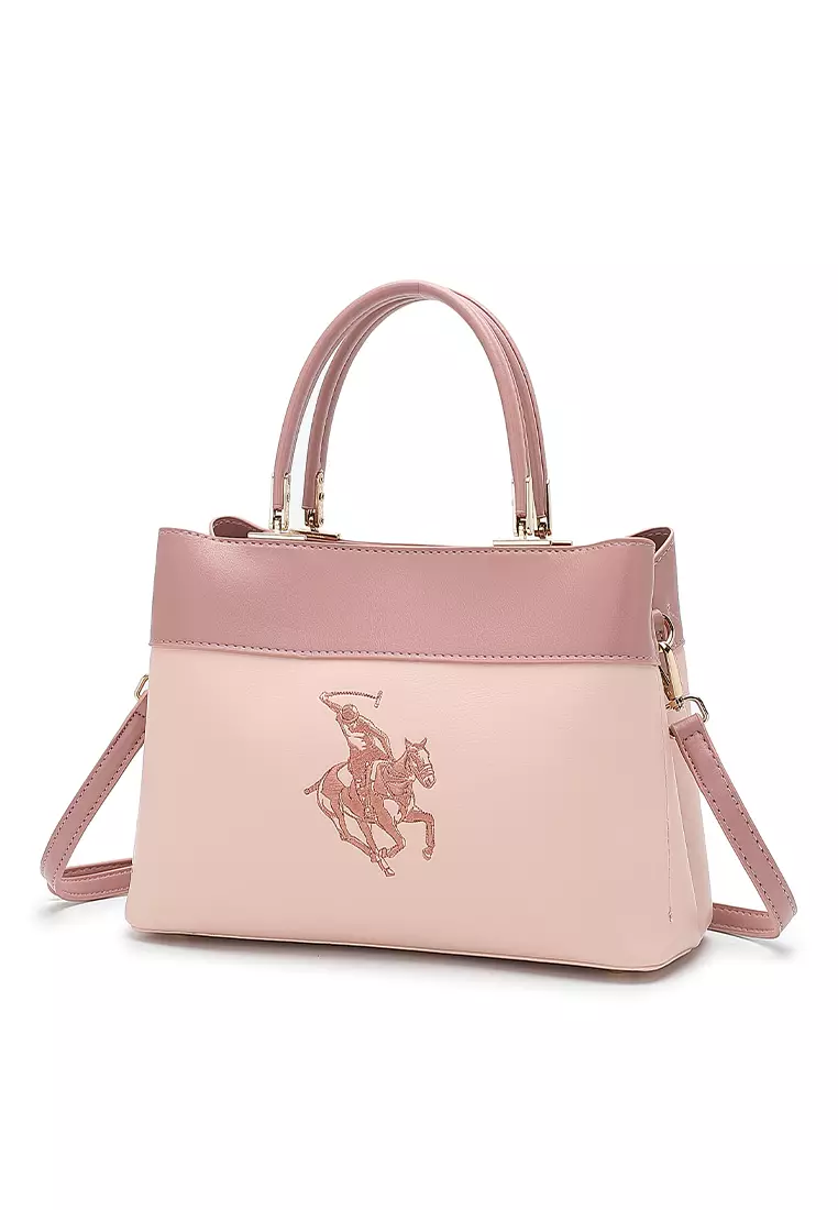 Top Handle Bag / Sling Bag / Crossbody Bag - Pink