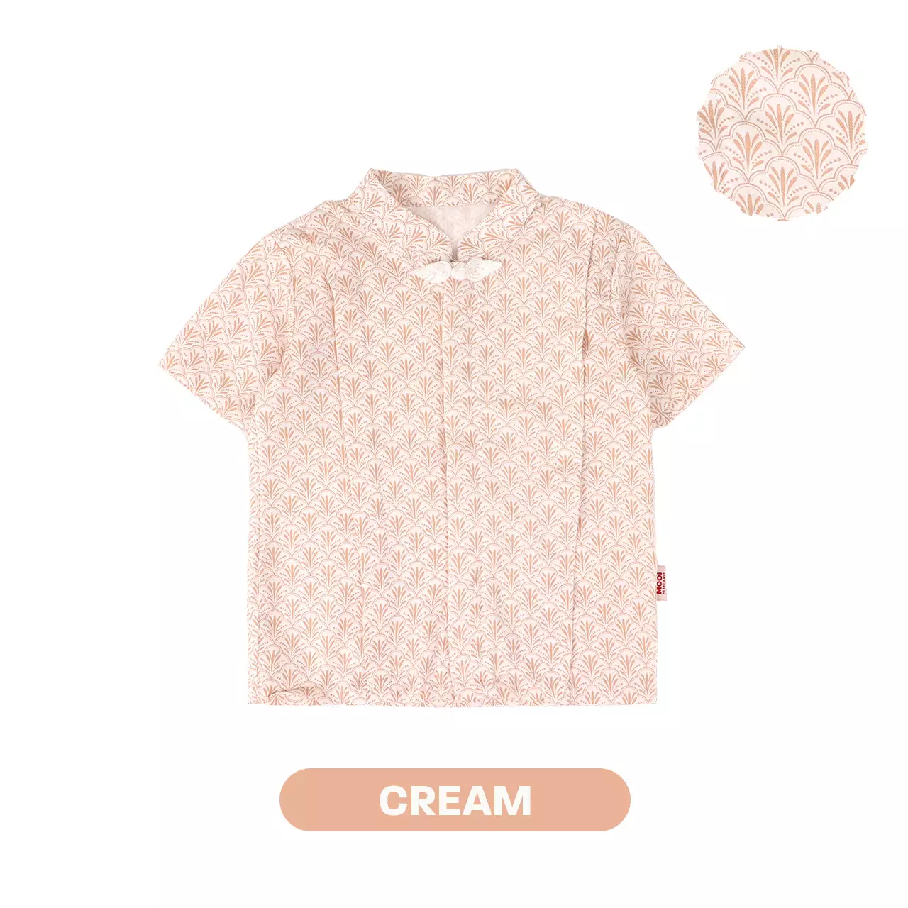 Mooi Kemeja Anak Laki-Laki Lunar Collection Lee Cheongsam Shirt - Cream