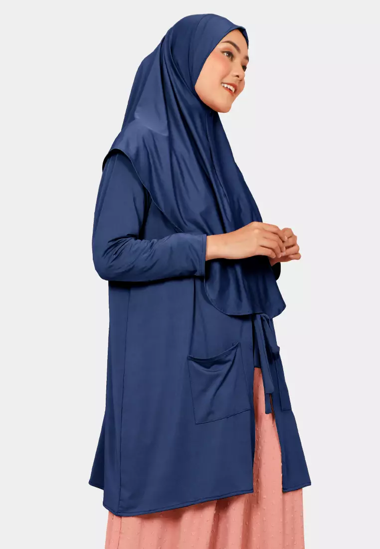 Zelena - Ralisha Outer Hijab | Cardigan Wanita - Navy