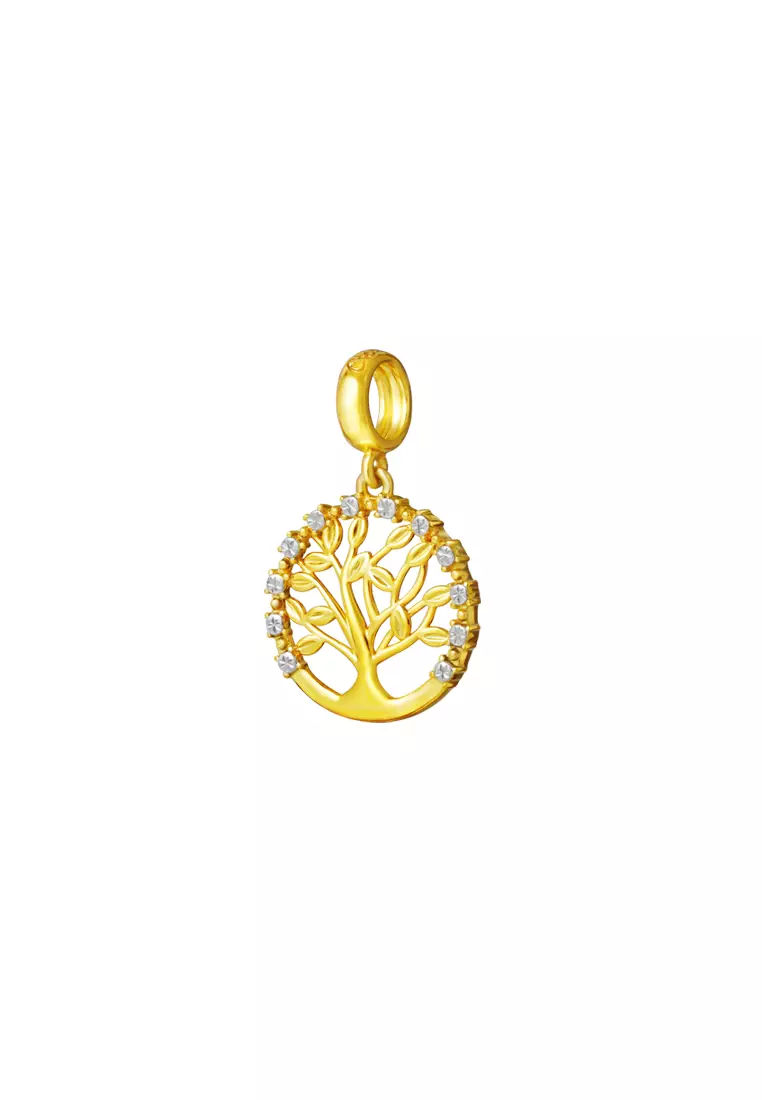 TOMEI Chomel Collection Life Tree Charm, Yellow Gold 916