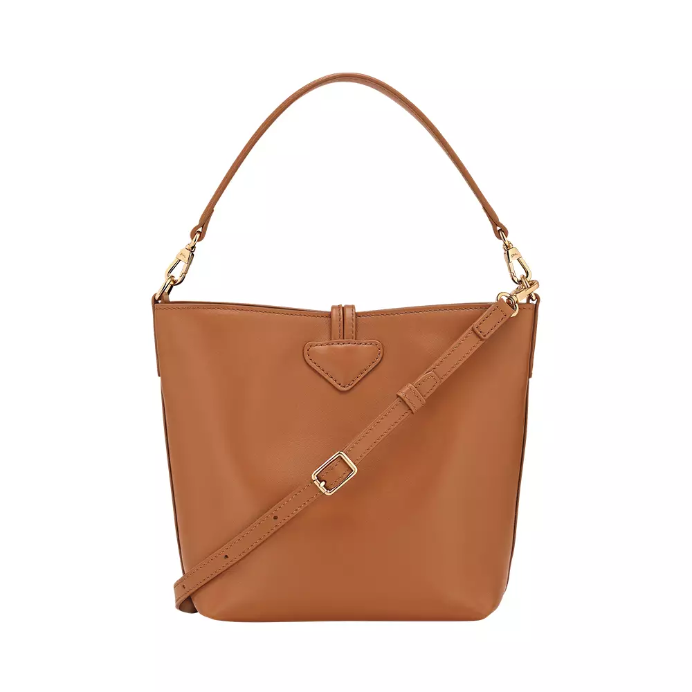 Le Roseau Xtra Small No Snap Button Bucket Bag Cashew
