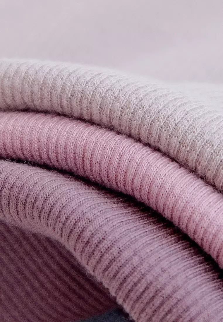 Zelena - Naya Knit Bergo | Hijab Instan Pad Lasercut - Dusty Pink