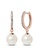 Krystal Couture gold KRYSTAL COUTURE Flawless Pearl Drop Hoop Earrings Embellished With Swarovski® Crystal Pearls 38A2FAC8FA0449GS_1