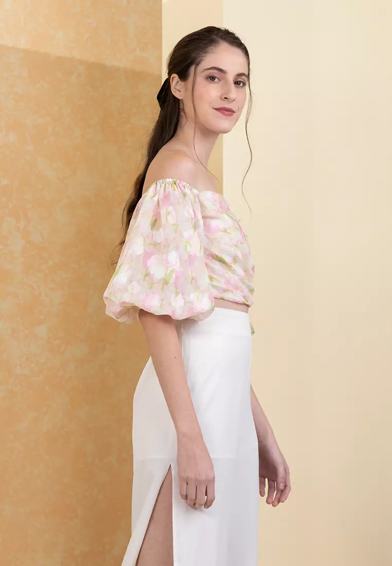 Zalora off shoulder discount top