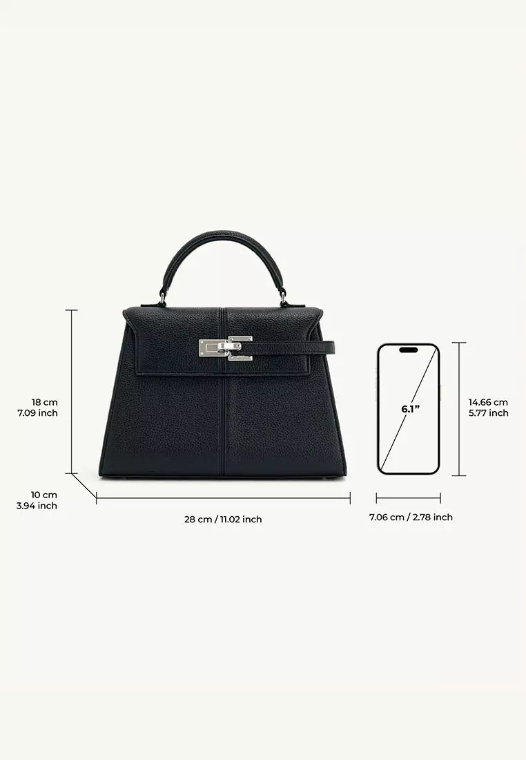 JW Pei Elise Large Top Handle Bag - Black