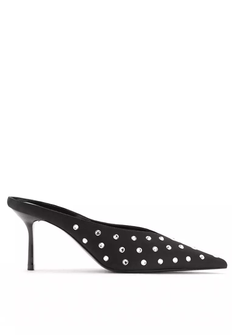 Discount on Mango  shoes - SKU: Crystal Slingback Heeled Shoes