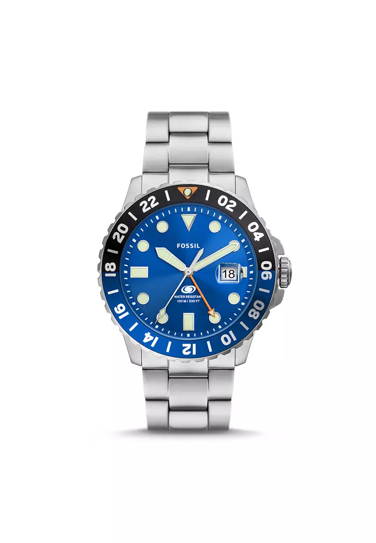 網上選購 Fossil Fossil Blue GMT Stainless Steel Watch FS5991 2025 系列 | ZALORA香港